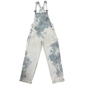 People Concept Pastel Tie-Dye Watercolor Overalls Bib Vintage Inspired Size M